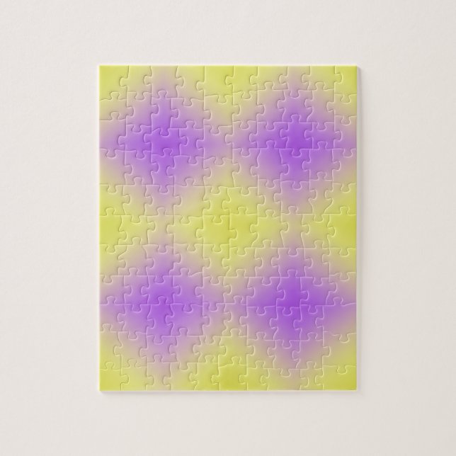 Puzzle Dégradé Motif de diamant jaune à violet (Vertical)