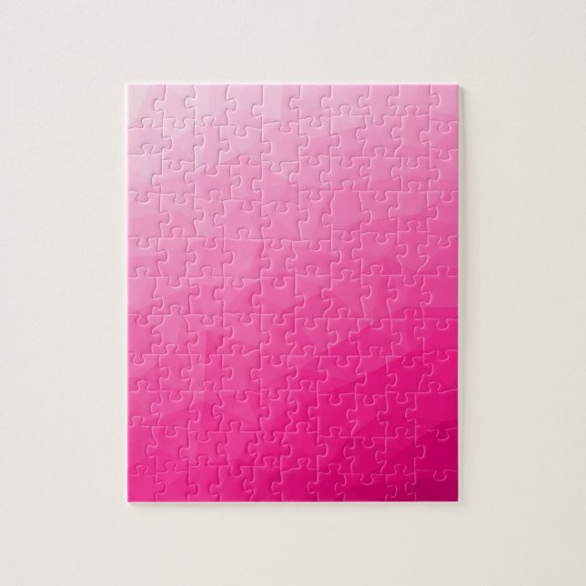 Puzzle Dégradé rose chaud Motif de maille géométrique (Vertical)