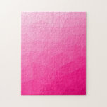 Puzzle Dégradé rose chaud motif en maille géométrique<br><div class="desc">Puzzle rose chaud dégradé géométrique en maille. 
Maille géométrique triangulaire avec dégradé ombré clair à foncé.</div>