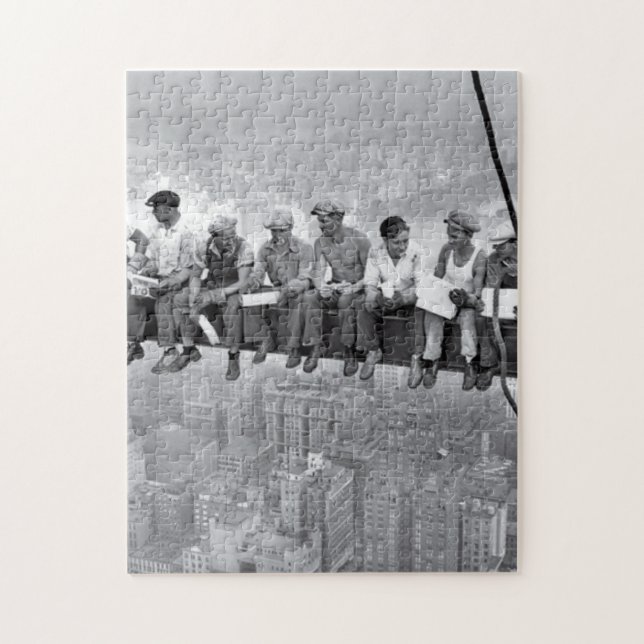 Puzzle Déjeuner au sommet d'un gratte-ciel (Vertical)