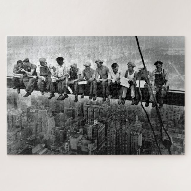 Puzzle Déjeuner au sommet d'un gratte-ciel C1932 ouvriers (Horizontal)