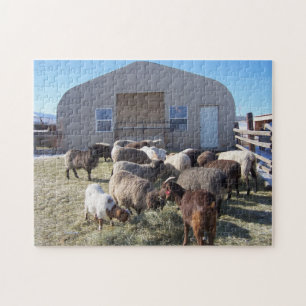 Puzzle Déjeuner de chèvres et de moutons