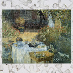 Puzzle Déjeuner de Claude Monet, impressionnisme Vintage<br><div class="desc">Le Luncheon (1876) de Claude Monet est un tableau vintage de la nature aux beaux-arts de l'impressionnisme qui présente un déjeuner pique-nique de printemps dans le jardin avec thé de l'après-midi. Un enfant joue tranquillement sur le sol avec des jouets. À propos de l'artiste : Claude Monet (1840-1926) est un...</div>