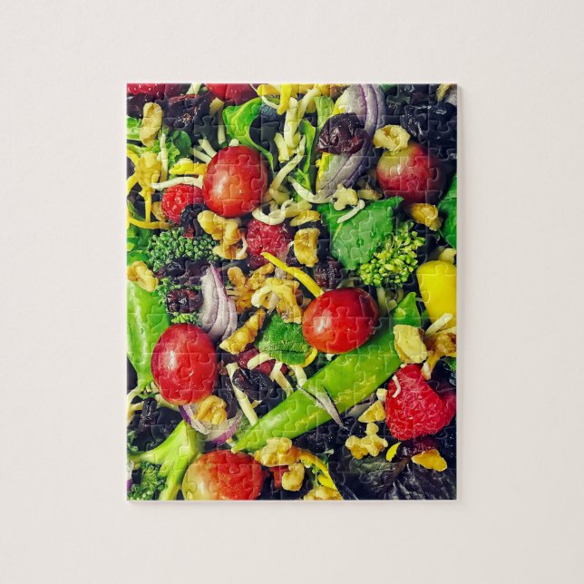 Puzzle Déjeuner de salade et de fruits - 8x10 - 110 pièce (Vertical)