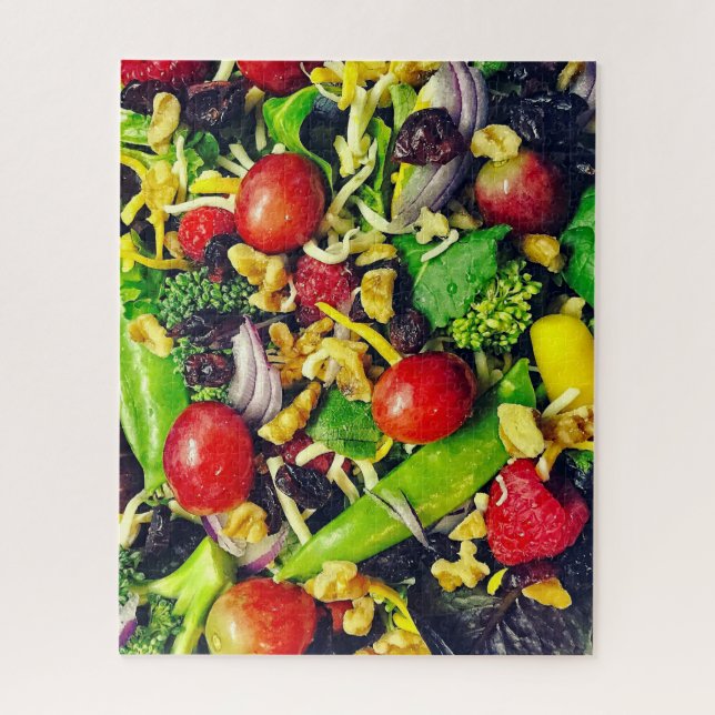Puzzle Déjeuner salade et fruits - 16x20 - 520 pcs. (Vertical)
