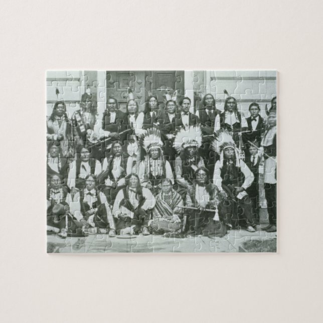 Puzzle Délégation indienne des chefs de Sioux à (Horizontal)