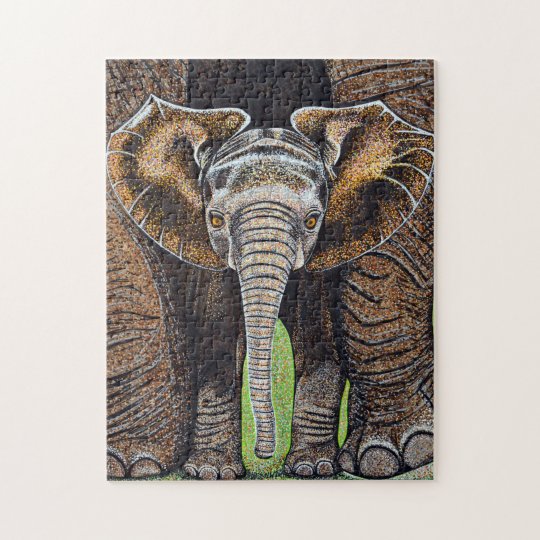 Puzzle d'éléphant de bébé