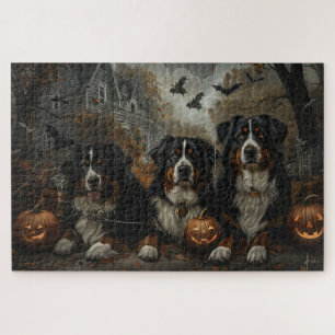 Puzzle Délice de nuit d'Halloween pour chien de montagne