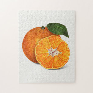 Puzzle Délicieuse peinture à la mandarine orange