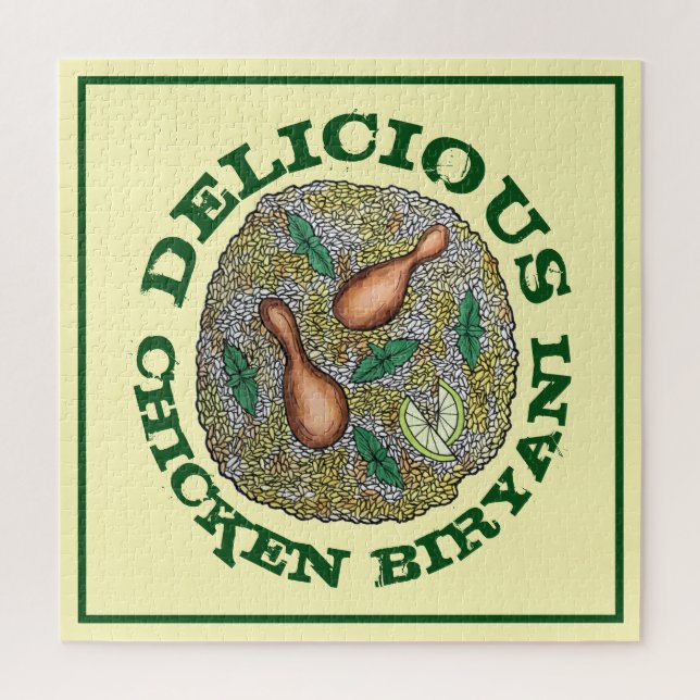 Puzzle Délicieux poulet Biryani cuisine indienne (Vertical)