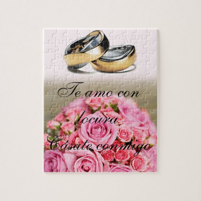 Puzzle demandé de main romantique (Vertical)