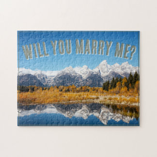 Puzzle Demande en mariage dans les montagnes de Grand Tet
