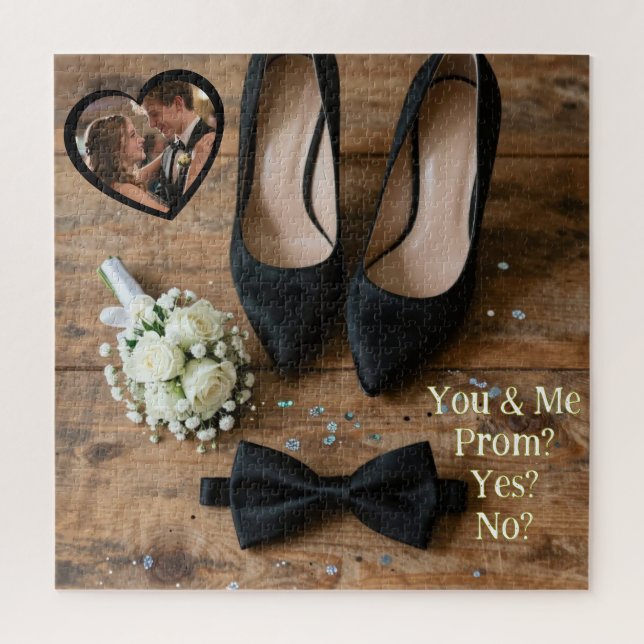 Puzzle Demande pour le bal | Vas-tu au bal avec moi Oui o (Vertical)