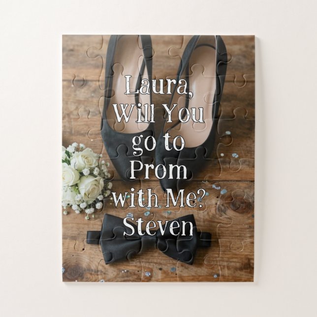 Puzzle Demande pour le bal | Vas-tu au bal avec moi Oui o (Vertical)