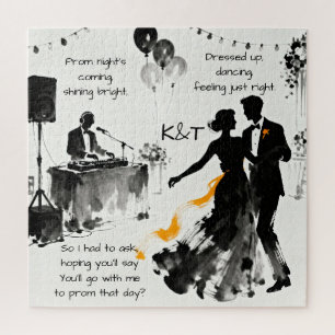 Puzzle Demande romantique pour le bal Viens au bal avec