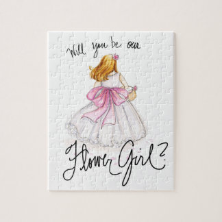 Puzzle Demoiselle de honneur ? Fille blonde foncée de