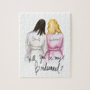 Puzzle Demoiselle d'honneur ? La jeune mariée Bl de Br du