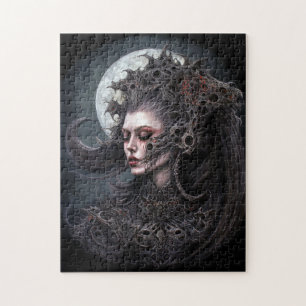 Puzzle Demon Woman Queen Dark Imaginaire Art