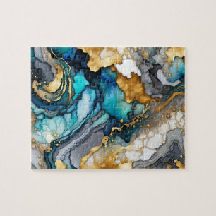 Puzzle d'encre d'alcool