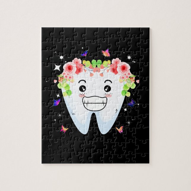 Puzzle Dentist Dental Assistant Oral Hygienist Tooth (Vertical)