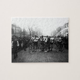 Puzzle Départ du Paris-Roubaix cycliste français 1909