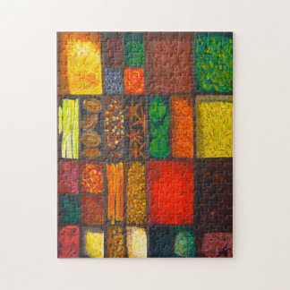 Puzzle d'épices colorées