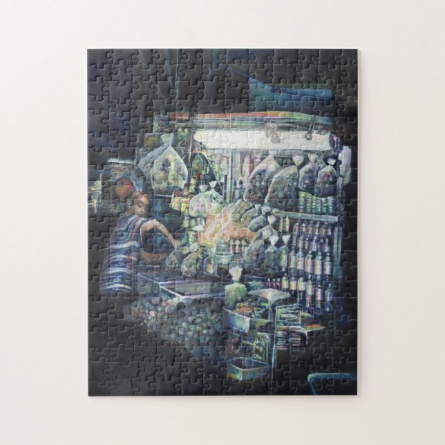 Puzzle Déplacé l'objectif. Singapour (Vertical)