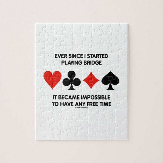 Puzzle Depuis que j'ai commencé à jouer dire d'humour de (Vertical)