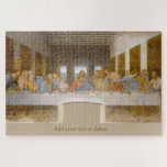 Puzzle "Dernière Cène" de Jésus et des disciples, par Da<br><div class="desc">"La Dernière Cène" de Jésus avec ses disciples, aussi connu sous le nom "Il Cenacolo" ou "L'Ultima Cena", est une peinture murale de la fin du 15ème siècle par le brillant artiste italien de la Renaissance Leonardo da Vinci, logé par le réfectoire du couvent de Père Noël Maria delle Grazie...</div>