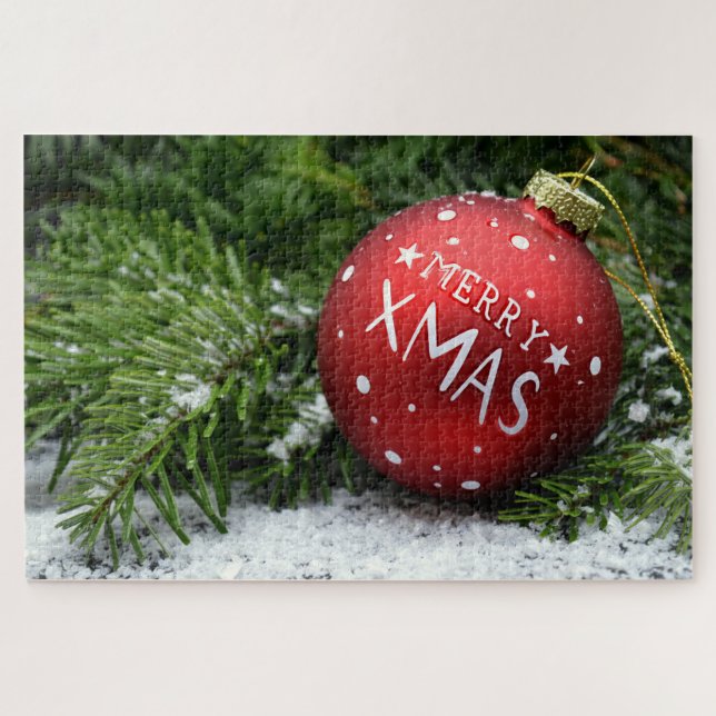 Puzzle des balles de Noël (Horizontal)