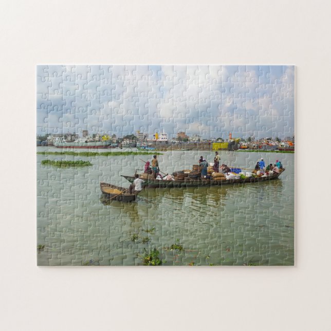 Puzzle Des Bateaux Du Bangladesh. (Horizontal)