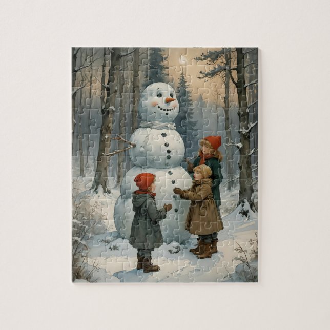 Puzzle des bâtisseurs de neige (Vertical)