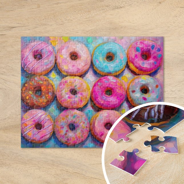 Puzzle Des beignets colorés Art Abstrait moderne (Créateur téléchargé)
