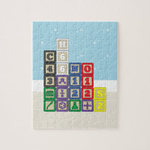 Puzzle des blocs du futur chimiste