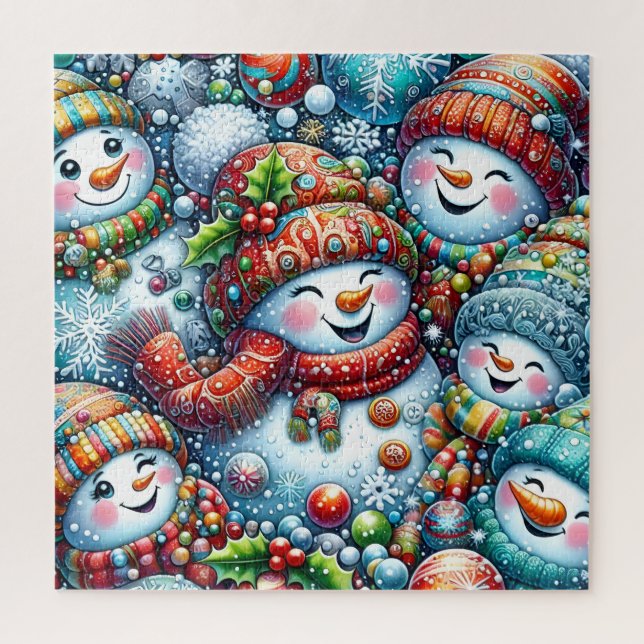 Puzzle des bonshommes de neige (Vertical)