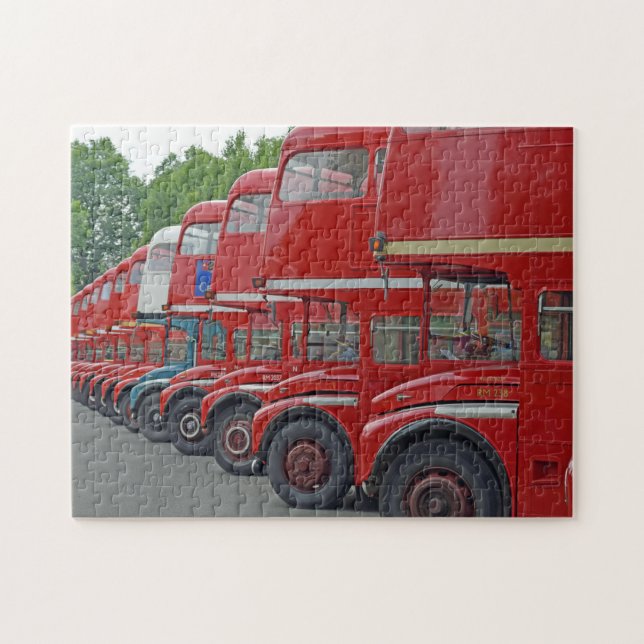 Puzzle des bus rouges de Londres (Horizontal)