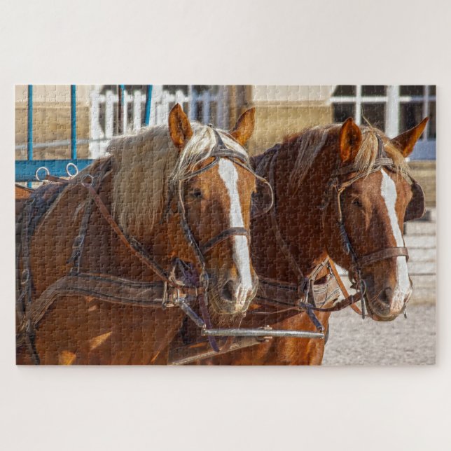 puzzle des chevaux de travail (Horizontal)