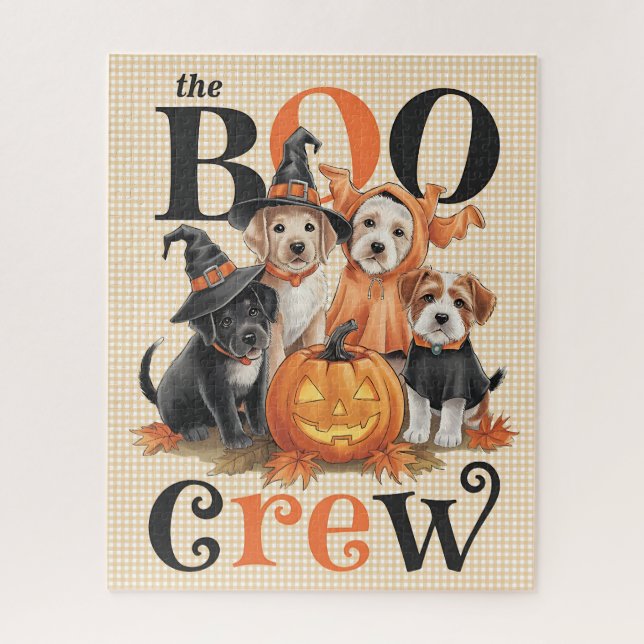 Puzzle des chiens d'Halloween (Vertical)
