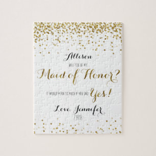 Puzzle Des confettis de parties scintillantes d'or vous