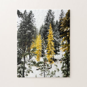 Puzzle des deux arbres jaunes