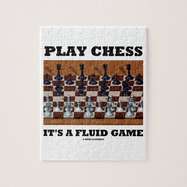 Puzzle Des échecs de jeu c'est un jeu liquide (le (Vertical)
