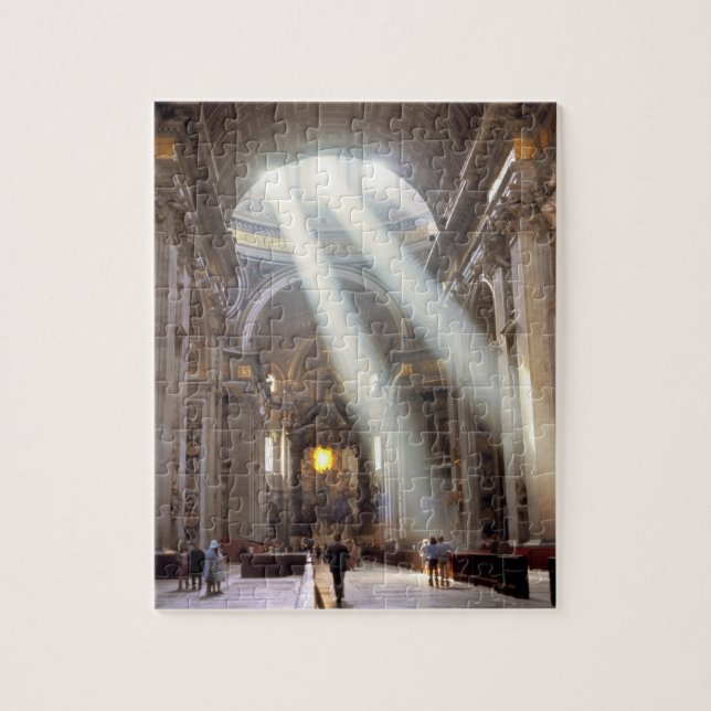 Puzzle Des faisceaux de lumière solaire se déversent à tr (Vertical)