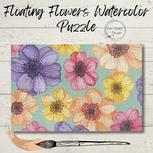 Puzzle des fleurs d'aquarelle (Créateur téléchargé)