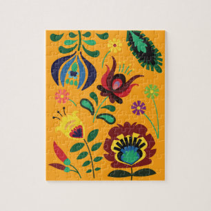 Puzzle des fleurs des années 70 Vintages