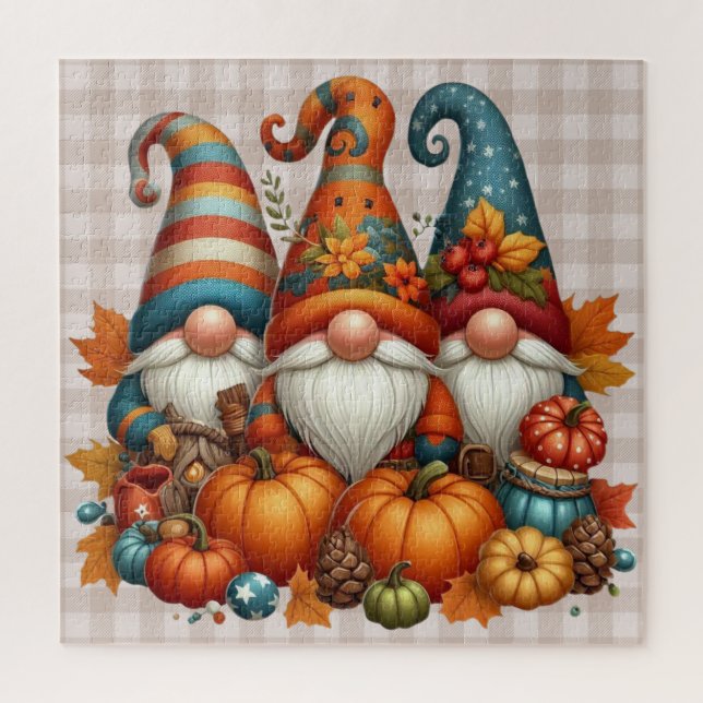Puzzle des Gnomes d'automne (Vertical)