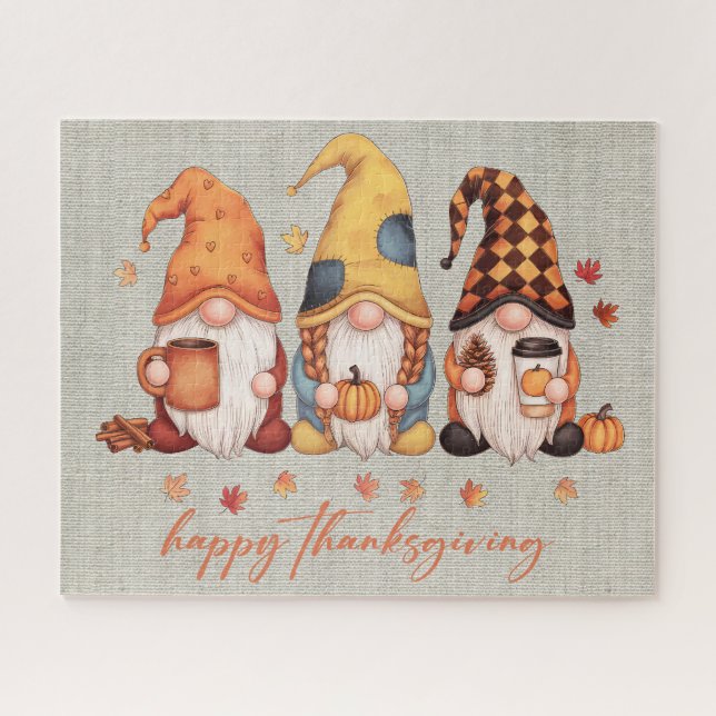 Puzzle des Gnomes de Thanksgiving (Horizontal)