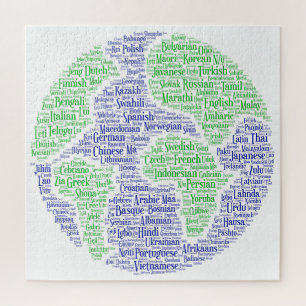 Puzzle des langues mondiales