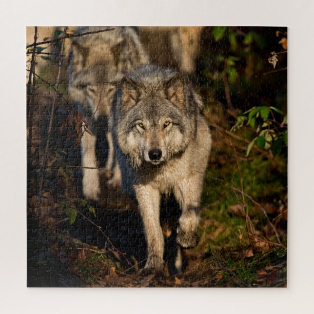 Puzzle des loups de bois de l'Est (Vertical)