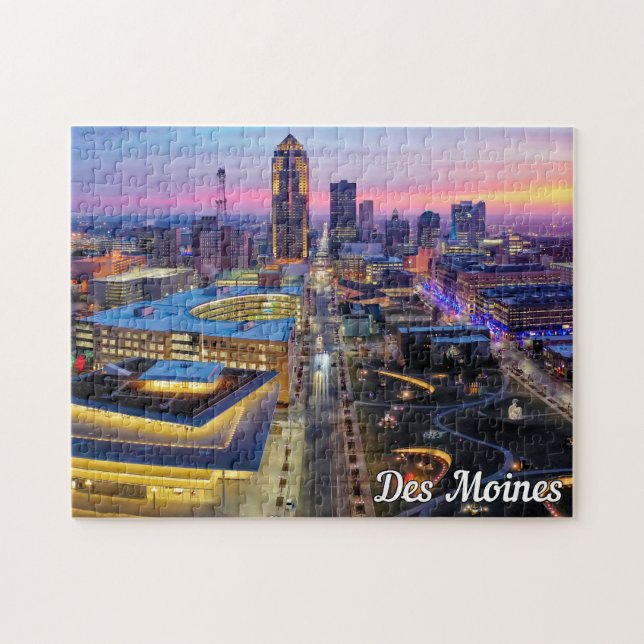 Puzzle Des Moines, Iowa, États-Unis (Horizontal)