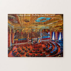 Puzzle Des Moines State Capitol. Vœux de Noël